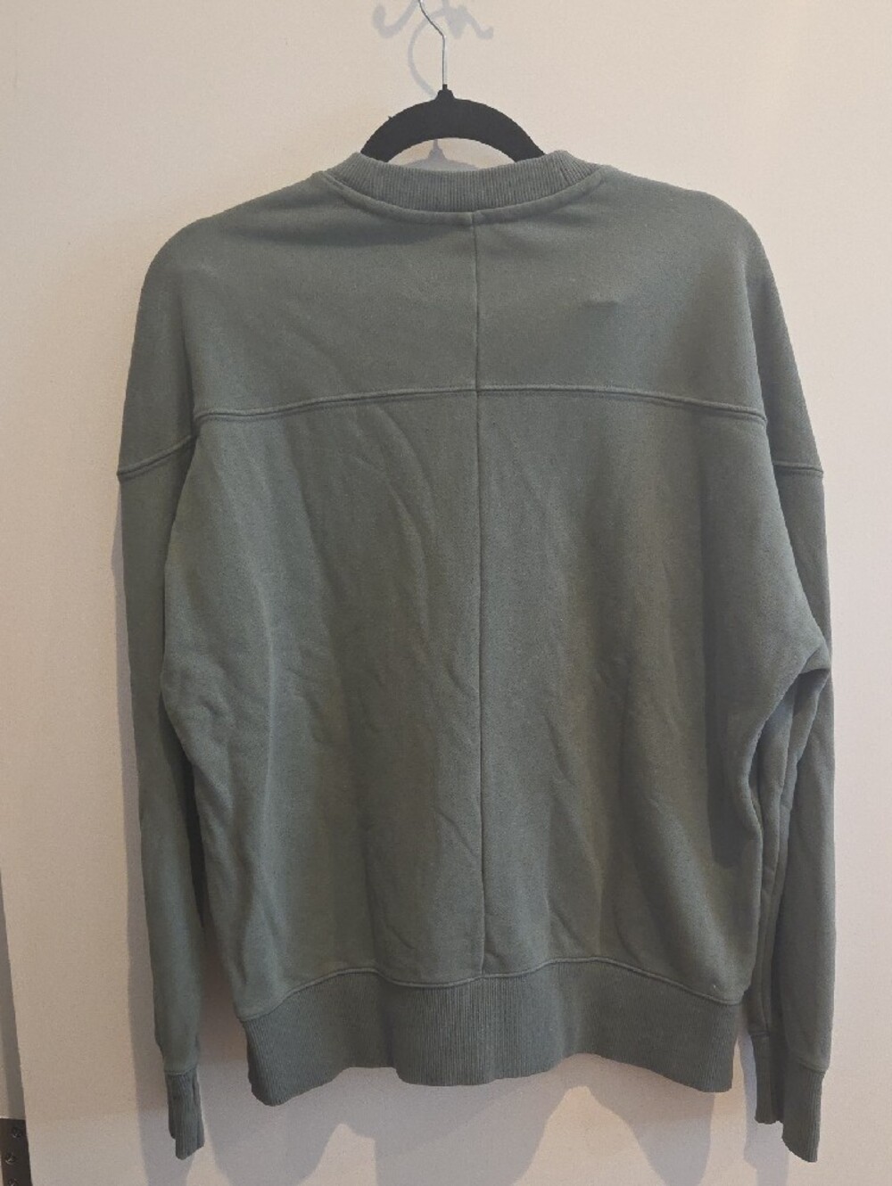 Olive Green Crewneck Sweatshirt - Picture 3 of 3